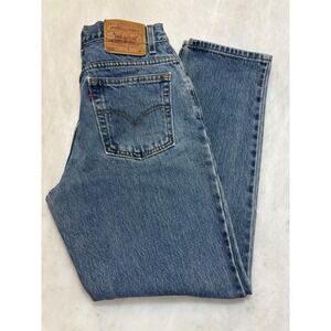 VintageLevi Strauss 550 Relaxed Fit Tapered Leg Blue Denim Jeans Mens Size 10 M